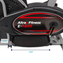 Load image into Gallery viewer, ALTRAX Elliptical Stepper Bike and Cross Trainer - Sitting/Standing - 2-in-1 Design - 5 lb Flywheel - (Black/Silver)