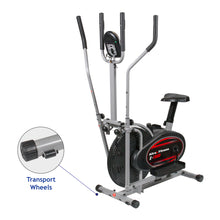 Load image into Gallery viewer, ALTRAX Elliptical Stepper Bike and Cross Trainer - Sitting/Standing - 2-in-1 Design - 5 lb Flywheel - (Black/Silver)