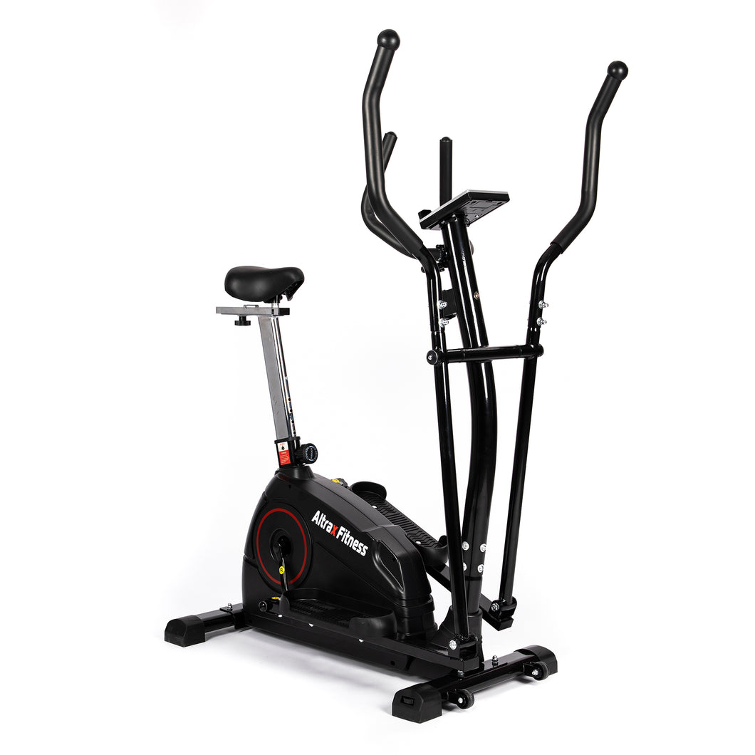 ALTRAX 2-in-1 Magnetic Elliptical Bike and Cross Trainer, 11 lb Flywheel, Sitting/Standing, Dual Grip Handle Bars
